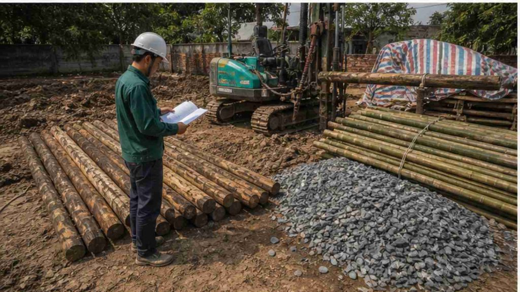 Ảnh phụ minh họa Chi phí gia cố nền đất yếu bao nhiêu? Các yếu tố làm thay đổi giá trong bối cảnh công trình thực tế