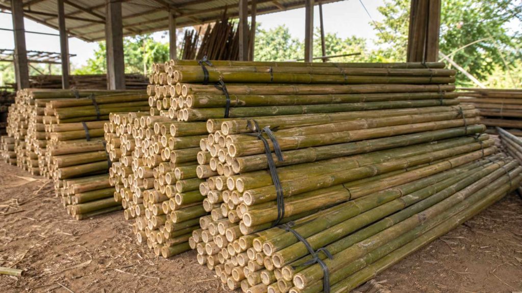 Cọc tre già 3.5m gốc 5-7cm