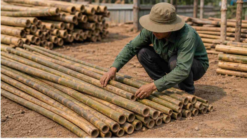 Ảnh phụ minh họa Cọc tre là gì? Công dụng và kinh nghiệm chọn tre làm cọc trong bối cảnh công trình thực tế