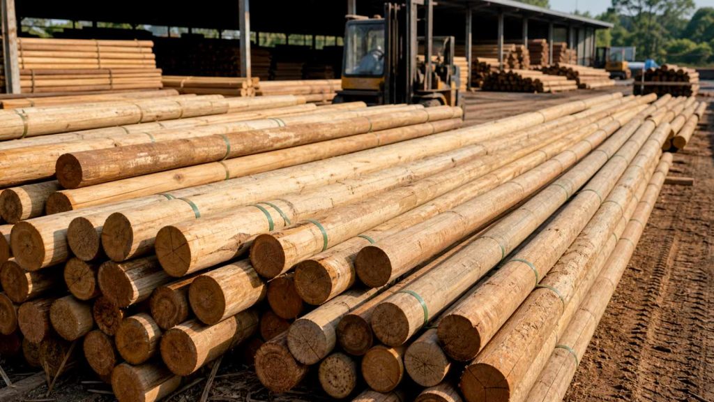 Cừ bạch đàn 5m hàng tuyển thân chắc