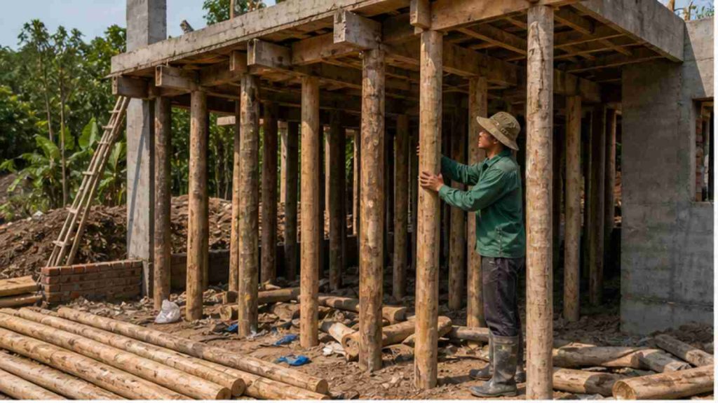 Cừ bạch đàn dùng để làm gì? Công dụng thực tế trong công trình trong bối cảnh vật tư và thi công nền móng thực tế