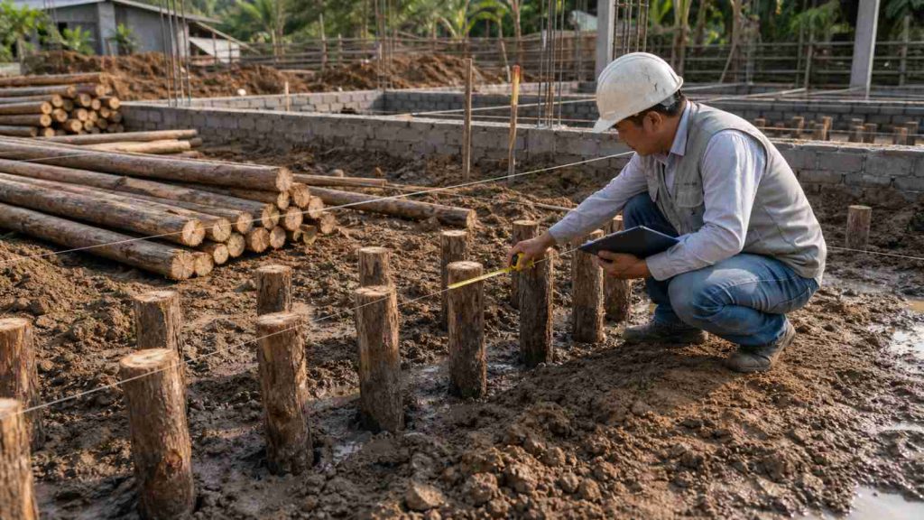Cừ tràm chịu lực được bao nhiêu? Cách hiểu đúng khi làm móng nhà trong bối cảnh vật tư và thi công nền móng thực tế