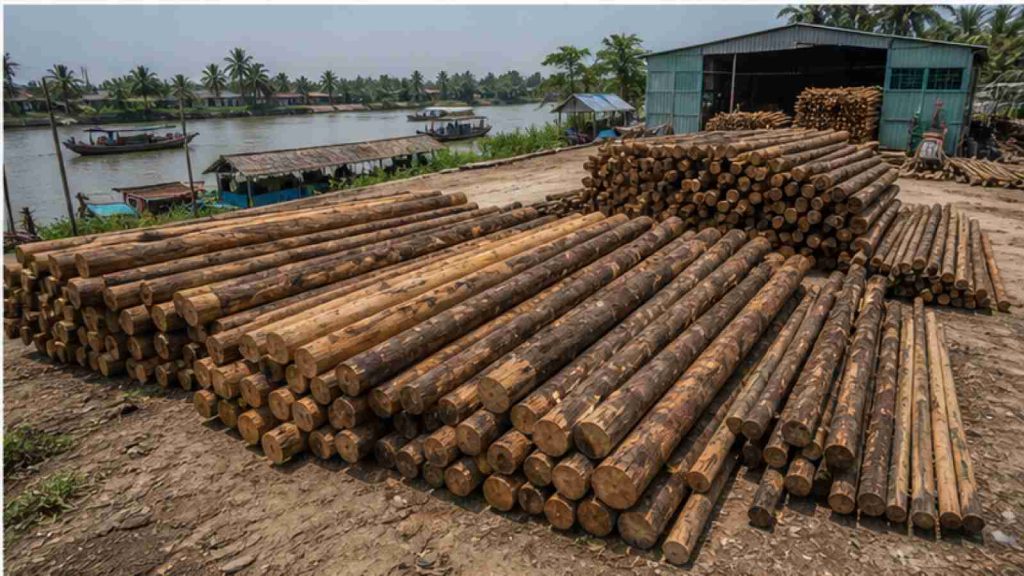 Ảnh phụ minh họa Cừ tràm khai thác ở đâu? Cừ tràm miền Tây có gì khác biệt trong bối cảnh công trình thực tế