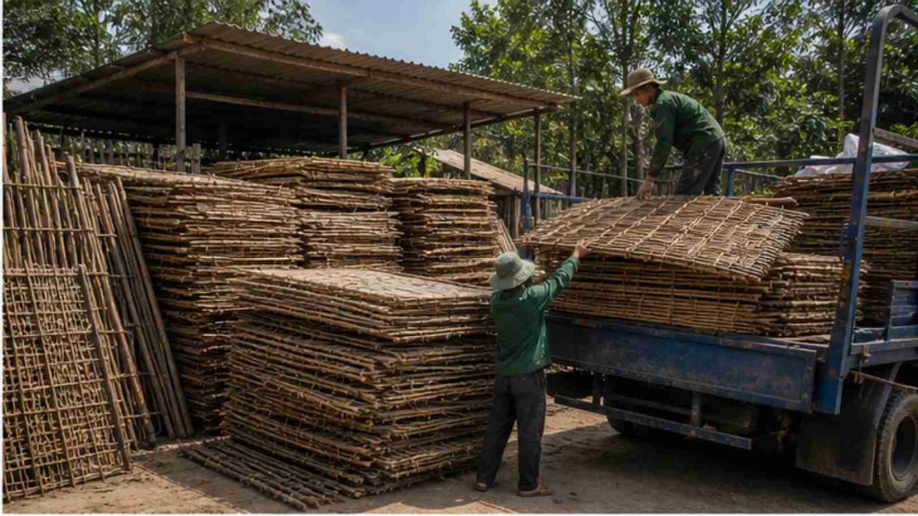 Ảnh phụ minh họa Giá phên tre bao nhiêu? Cách chọn phên tre đan dày, đan thưa trong bối cảnh công trình thực tế