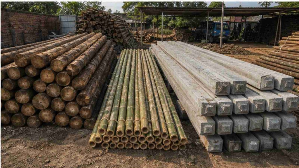 Ảnh phụ minh họa Nền đất yếu nên dùng cừ tràm, cọc tre hay cọc bê tông? trong bối cảnh công trình thực tế